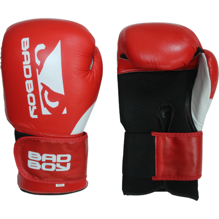 Guantes de boxeo Bad Boy de cuero sintético. Alta resistencia y calidad garantizada.