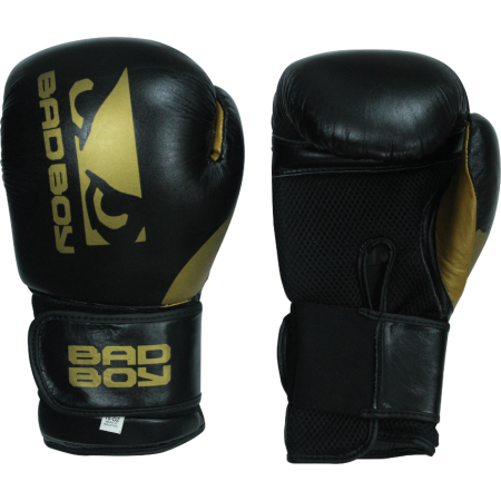 Guantes de boxeo Bad Boy de cuero sintético. Alta resistencia y calidad garantizada.