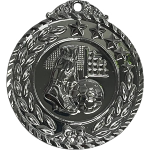 Medalla plateada de fútbol