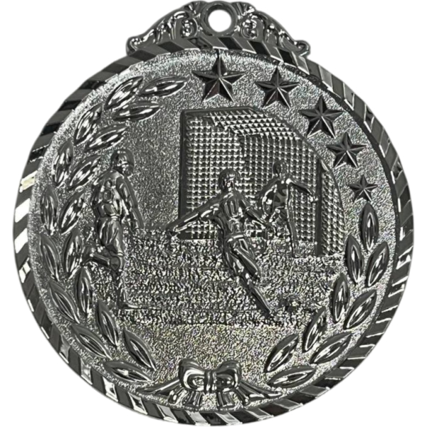 Medalla plateada de fútbol