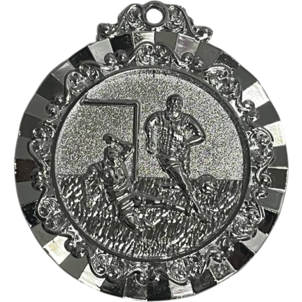 Medalla plateada de fútbol