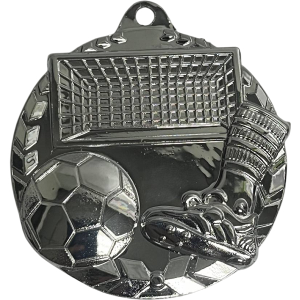 Medalla plateada de fútbol