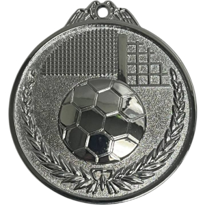 Medalla plateada de fútbol