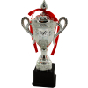 Trofeo de copa color plateado El Salvador