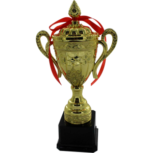 Trofeo de copa dorada para premiación El Salvador