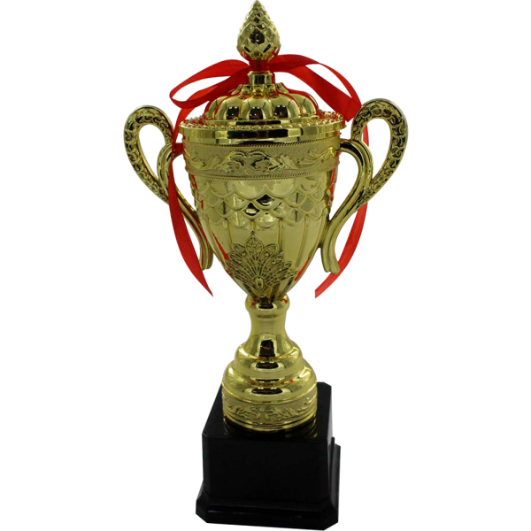 Trofeo de copa dorada para premiación El Salvador